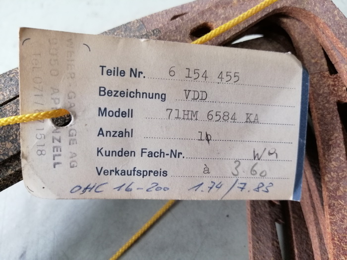 Dichtungen - gaskets - OHC 1600-2000 - 1974-1983 Dichtungen - gaskets - OHC 1600-2000 - 1974-1983